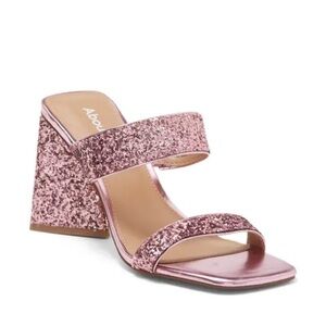 Abound Carina Glitter Sandal - pink crayon glitter - size 6.5